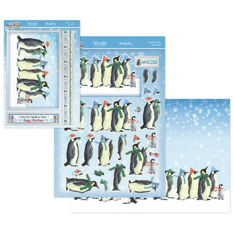 Hunkydory A Very Merry Christmas Deco-Large Set - Penguin Parade