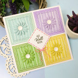 Hunkydory Crafts Moonstone Dies Straight Edged Dotty Nesting Dies - Squares