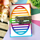 Hunkydory-Moonstone Dies - Oval Striped Panel