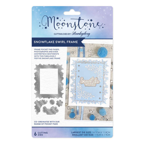 Hunkydory Craft Moonstone Dies - Snowflake Swirl Frame