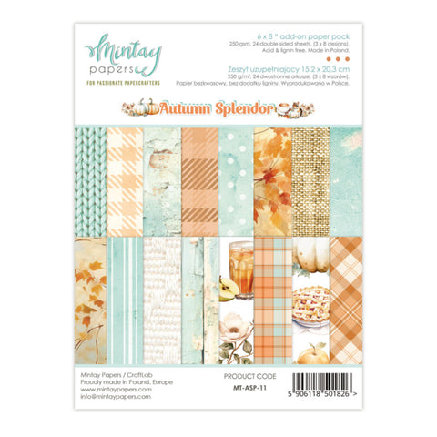 Mintay Papers 6 X 8 ADD-ON PAPER PAD - AUTUMN SPLENDOR