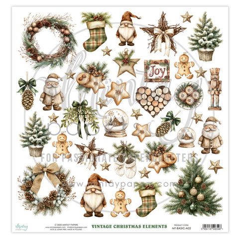 Mintay Papers Basic - Elements - Rustic Christmas
