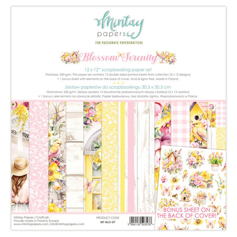 MINTAY  12 x 12 Paper Set - Blossom Serenity