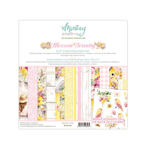 MINTAY  8 x 8 Paper Pad - Blossom Serenity