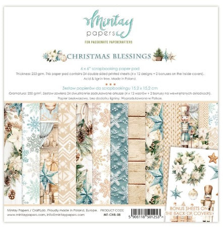 MINTAY  6 x 6 Paper Pad - Christmas Blessings