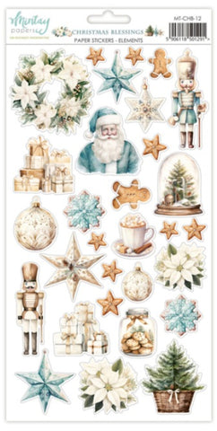 Mintay Papers - 6 x 12 Paper Stickers - Christmas Blessings - Elements