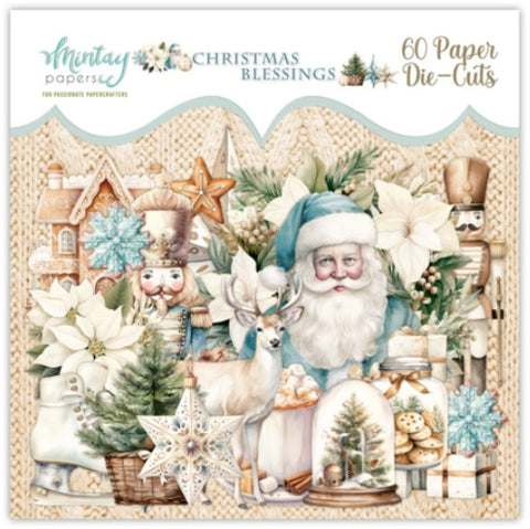 Mintay Papers PAPER DIE-CUTS -Christmas Blessings 60 pcs