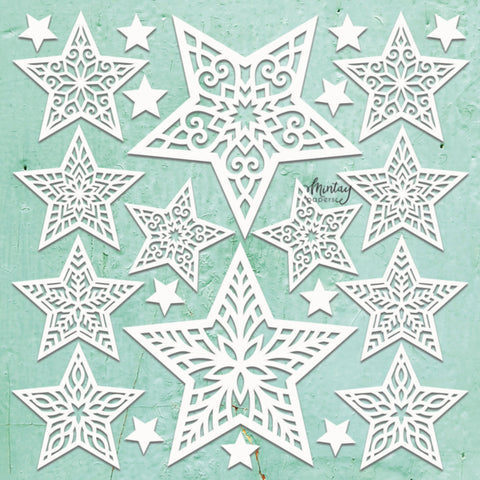 MINTAY PAPERS CHIPPIES - DECOR - XMAS STARS