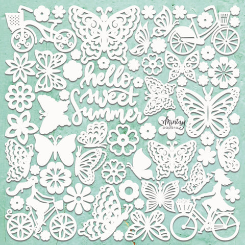 Mintay Chippies Chipboard Set - DECOR - SUMMERTIME