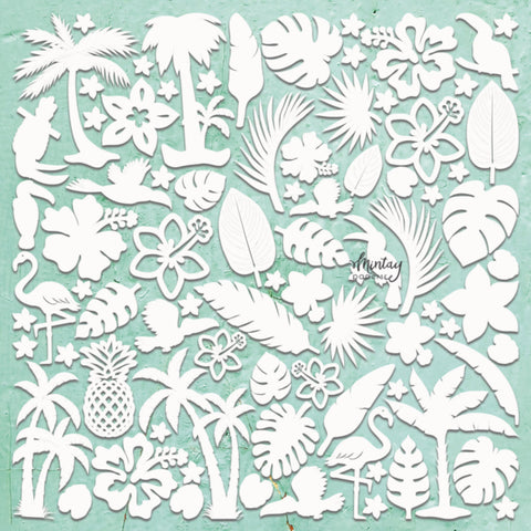 Mintay Chippies Chipboard Set -  TROPICAL