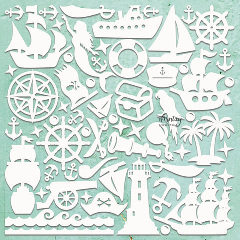 Mintay Chippies Chipboard Set - DÉCOR - PIRATE BAY