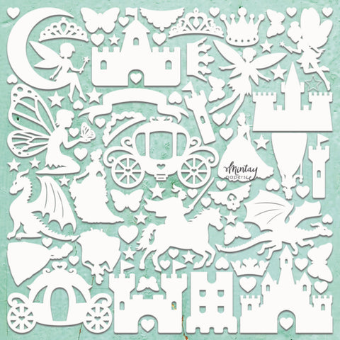 Mintay Chippies Chipboard Set  - DREAMLAND