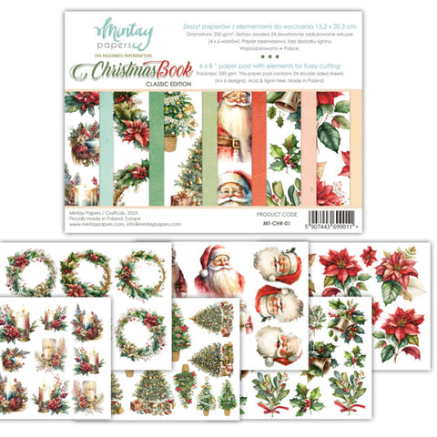 Mintay Papers - 6 X 8 BOOK - ELEMENTS FOR PRECISE CUTTING - CHRISTMAS 1