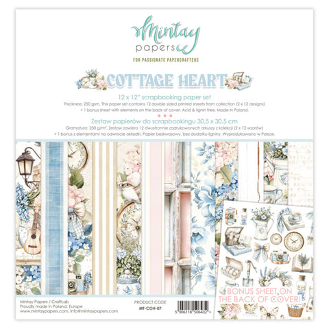 MINTAY 12 x 12 Paper Set - Cottage Heart