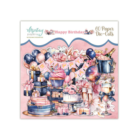 Mintay Papers PAPER DIE-CUTS - HAPPY BIRTHDAY, 60 PCS