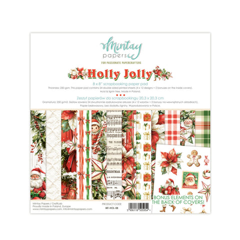 MINTAY  8 x 8 Paper Pad - Holly Jolly