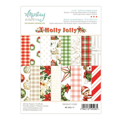 MINTAY 6 x 8 Add-On Paper Pad - Holly Jolly