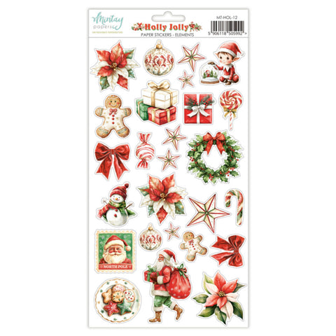 Mintay Papers Sticker Set - Holly Jolly - Elements