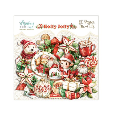 Mintay Papers PAPER DIE-CUTS -Holly Jolly, 60 pcs