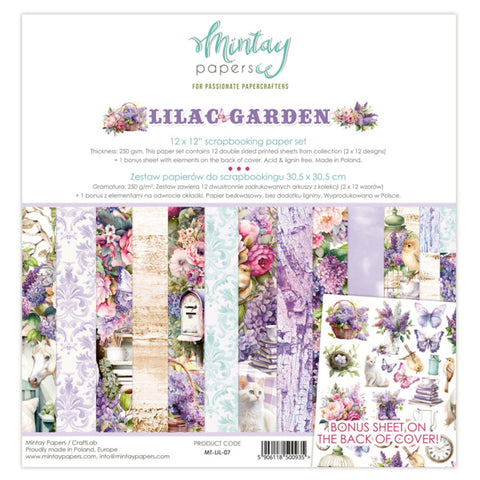 Mintay Papers - LILAC GARDEN 30x30