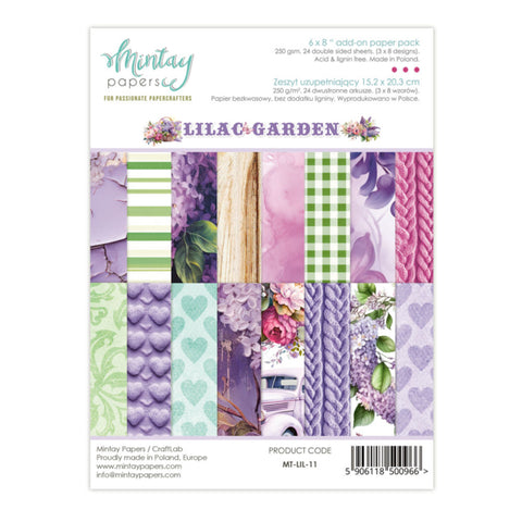 Mintay Papers Supplementary Notebook - LILAC GARDEN 15x20