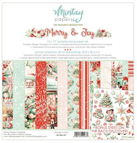 MINTAY 12 x 12 Paper Set - Merry & Joy