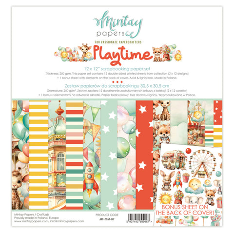 Mintay Papers - 12 X 12 PAPER SET - PLAYTIME