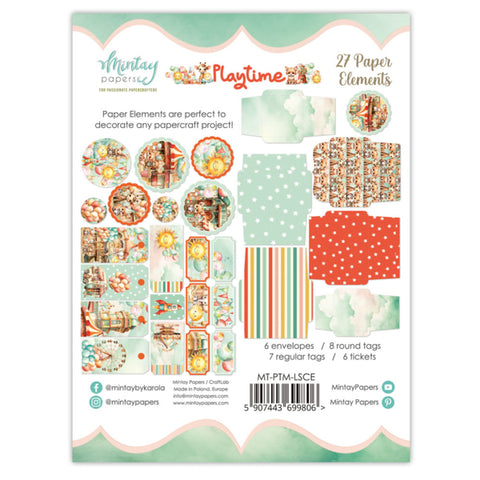 Mintay Papers - PAPER ELEMENTS - PLAYTIME, 27 PCS