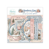 Mintay PAPER EPHEMERA - SNOWBERRY LANE, 38 PCS