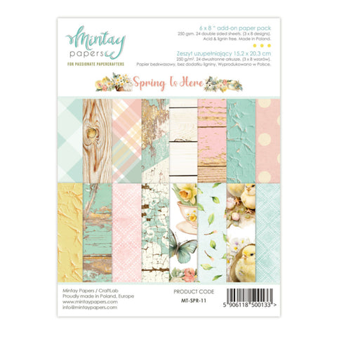 6 X 8 ADD-ON PAPER PAD - SPRING IS HERE