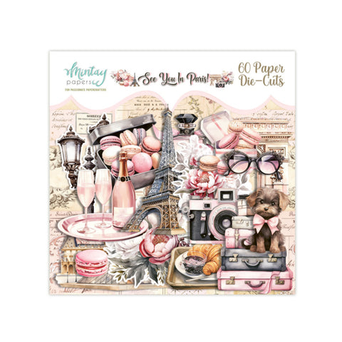 Mintay Papers PAPER DIE-CUTS -See You In Paris, 60 pcs