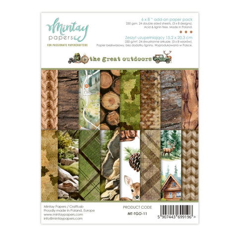 Mintay Papers 6 X 8 ADD-ON PAPER PAD - THE GREAT OUTDOOR
