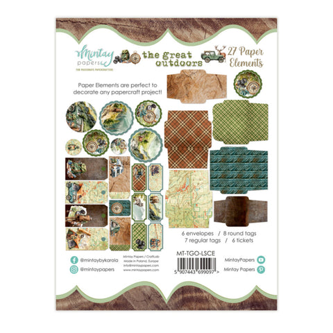 PAPER ELEMENTS - THE GREAT OUTDOOR, 27 PCS
