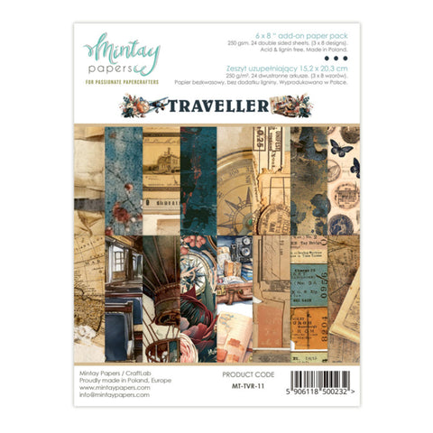 Mintay Papers - 6 X 8 ADD-ON PAPER PAD - TRAVELLER