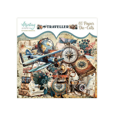 Mintay Papers - PAPER DIE-CUTS - TRAVELLER, 60 PCS