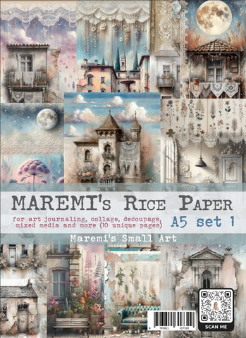 Maremi's Small Art (A5) Rice Paper set 1