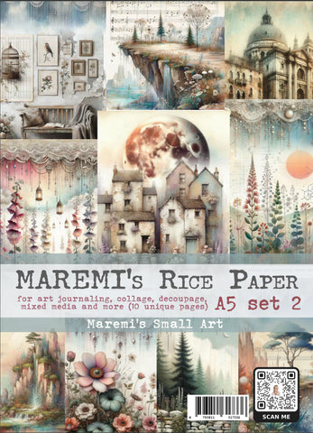 Maremi's Small Art (A5) Rice Paper set 2