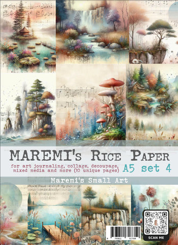 Maremi's Small Art (A5) Rice Paper set 4