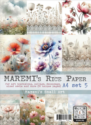 Maremi's Small Art (A4) Rice Paper set 5