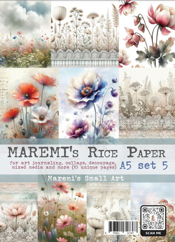 Maremi's Small Art (A5) Rice Paper set 5