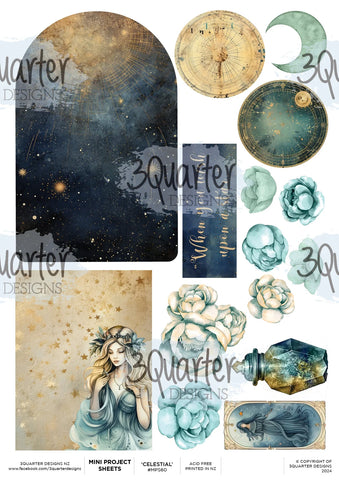 3Quarter Designs Celestial Skies - Mini Project Sheet