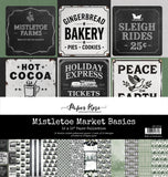 Paper Rose Mistletoe Market Basics 12x12 Paper Collection