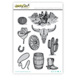 Honey Bee Stamps -On The Range - 5x7 Rubber Cling Stamp