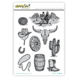 Honey Bee Stamps -On The Range - 5x7 Rubber Cling Stamp