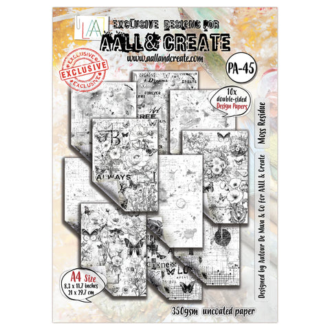 AALL and Create - A4 Design Paper - Moss Residue