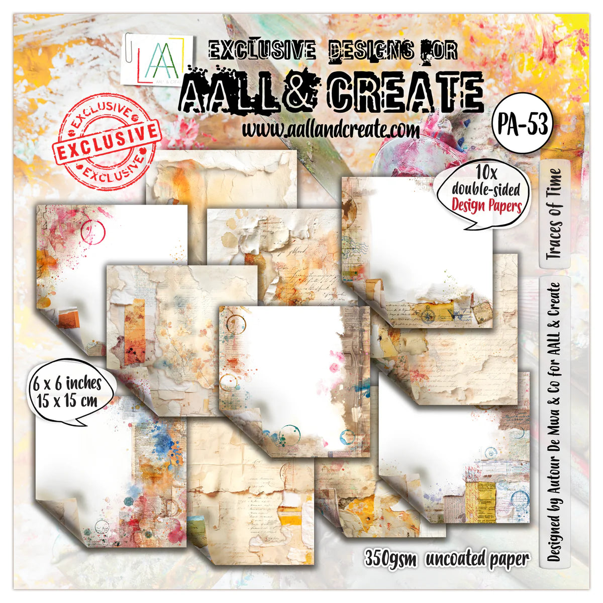 AALL and Create - 6x6 Design Paper - Traces of Time – Scrap en masse