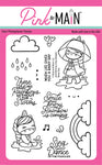 Pink & Main Clear Stamp, Rainy Day