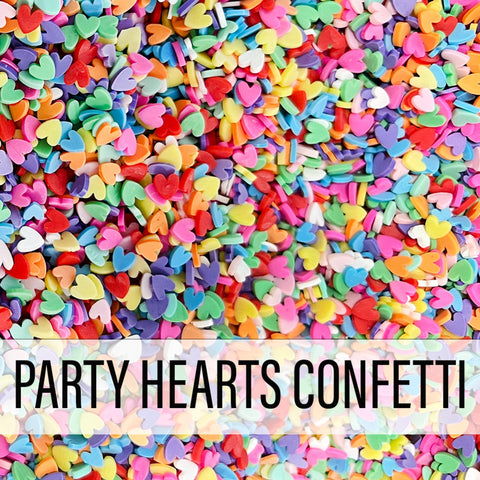 Pink & Main Confetti, Party Hearts