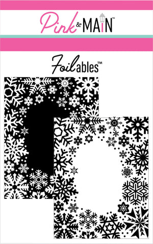 Pink & Main Foilables Panels, Snowflake Frames (2 Designs)