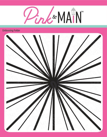 pink and main Embossing Folder, Sun Ray